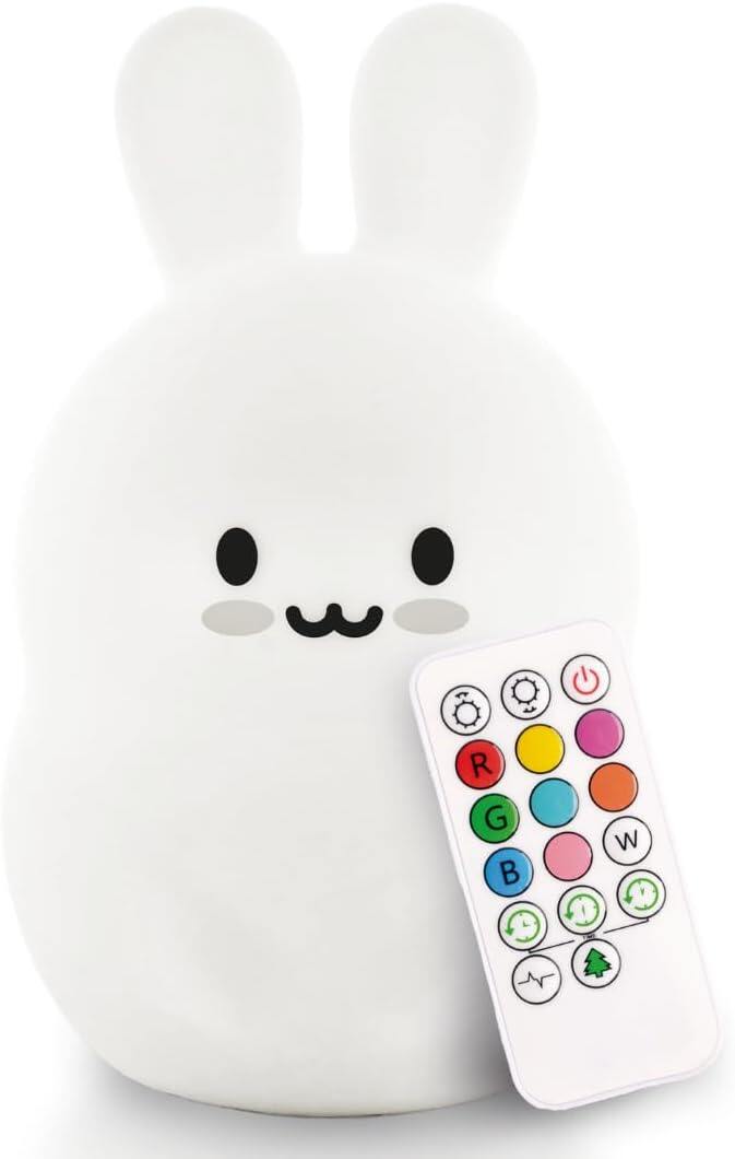 Lumipets Clive The Cat Squishy Silicone Night Light for Kids