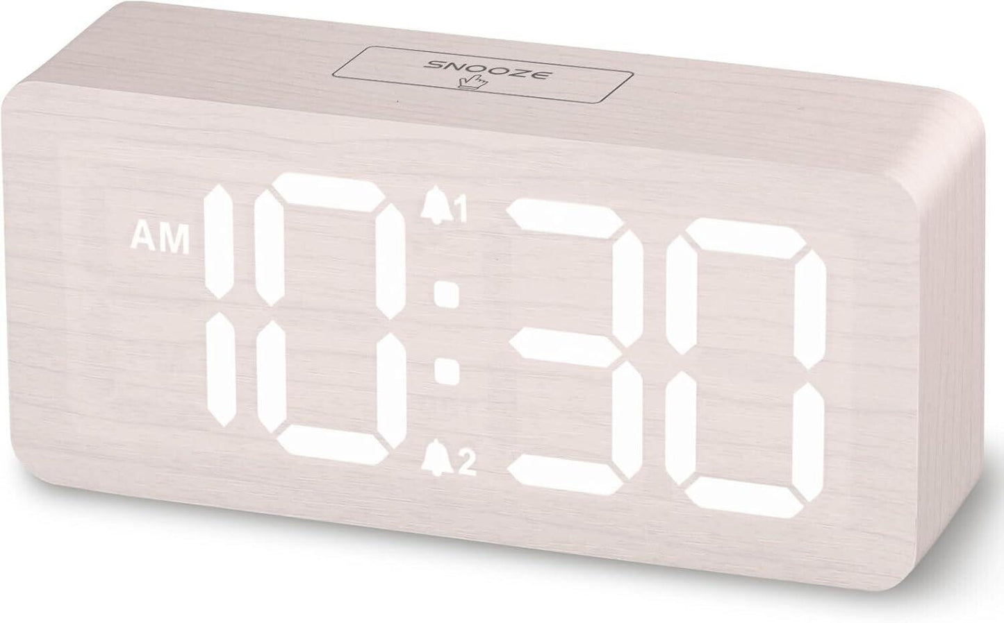 Wooden Digital Alarm Clocks for Bedrooms