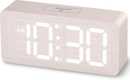 Wooden Digital Alarm Clocks for Bedrooms