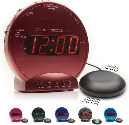 Sonic Bomb Dual Extra Loud Alarm Clock with Bed Shaker