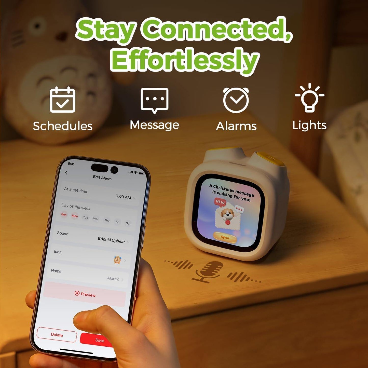 Pawpal Alarm Clock for Kids & Toddlers