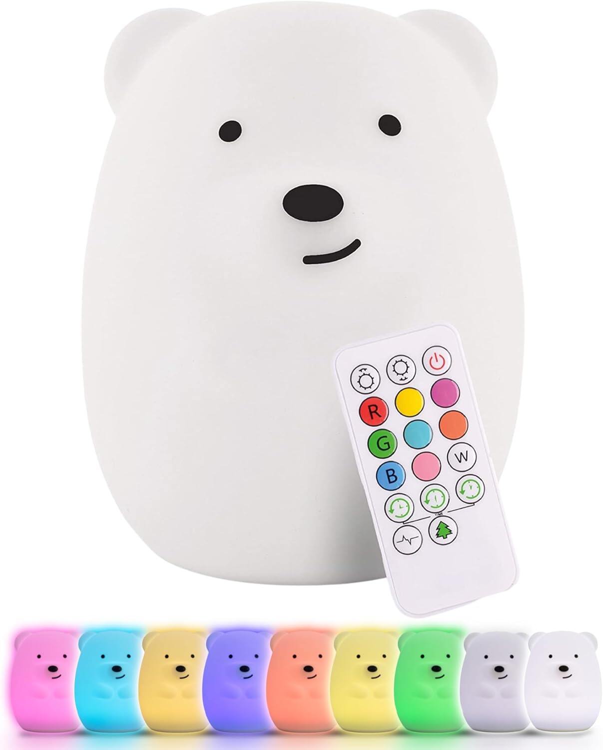 Lumipets Clive The Cat Squishy Silicone Night Light for Kids
