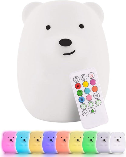 Lumipets Clive The Cat Squishy Silicone Night Light for Kids