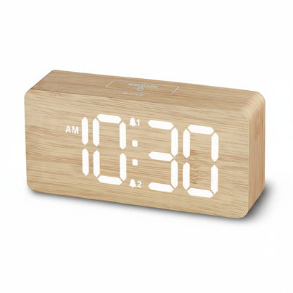 Wooden Digital Alarm Clocks for Bedrooms