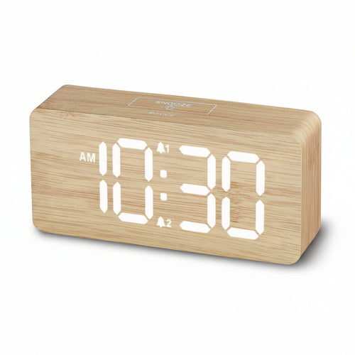 Wooden Digital Alarm Clocks for Bedrooms