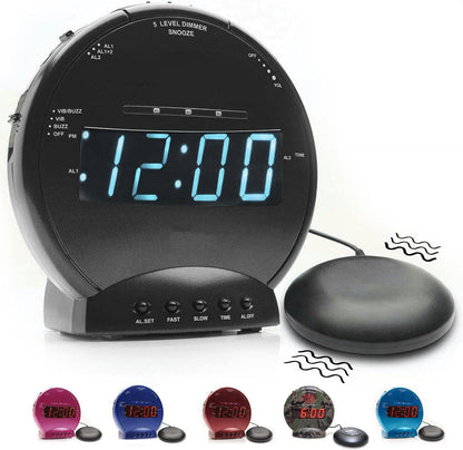 Sonic Bomb Dual Extra Loud Alarm Clock with Bed Shaker