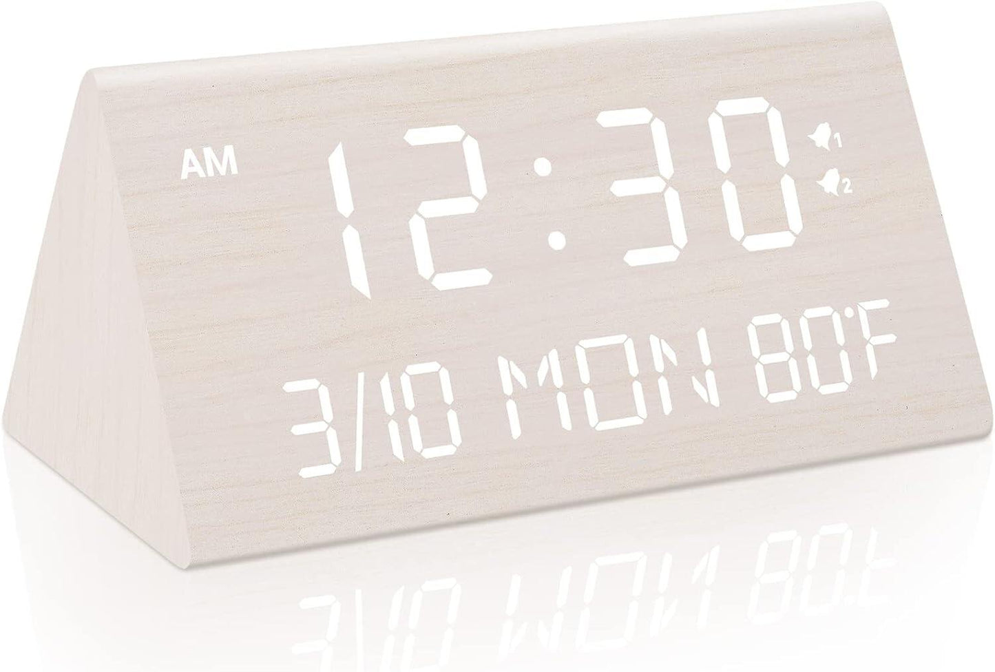 Wooden Digital Alarm Clock
