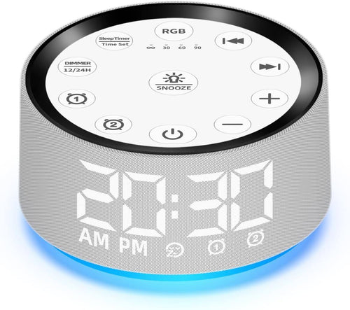 Alarm Clock Sound Machine White Brown Noise Machine