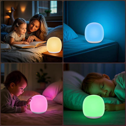 Tyute Baby Night Light, Nursery Night Lamp with 8 RGB Colors Changing