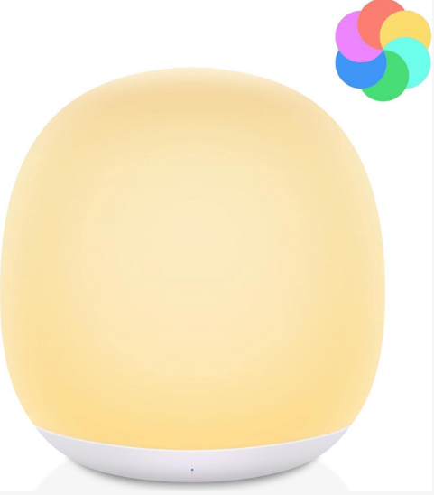 Tyute Baby Night Light, Nursery Night Lamp with 8 RGB Colors Changing