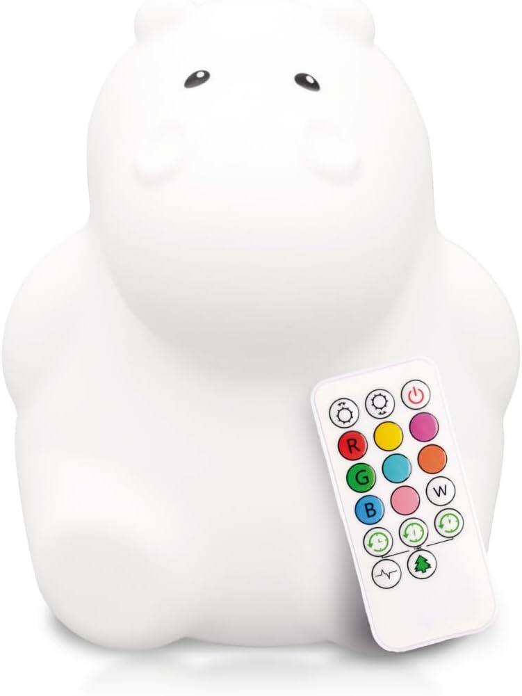 Lumipets Clive The Cat Squishy Silicone Night Light for Kids