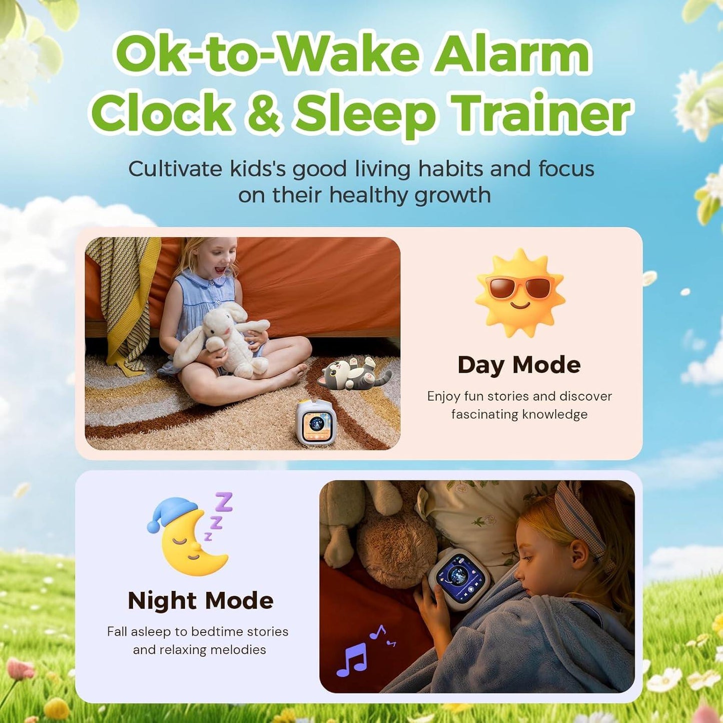 Pawpal Alarm Clock for Kids & Toddlers