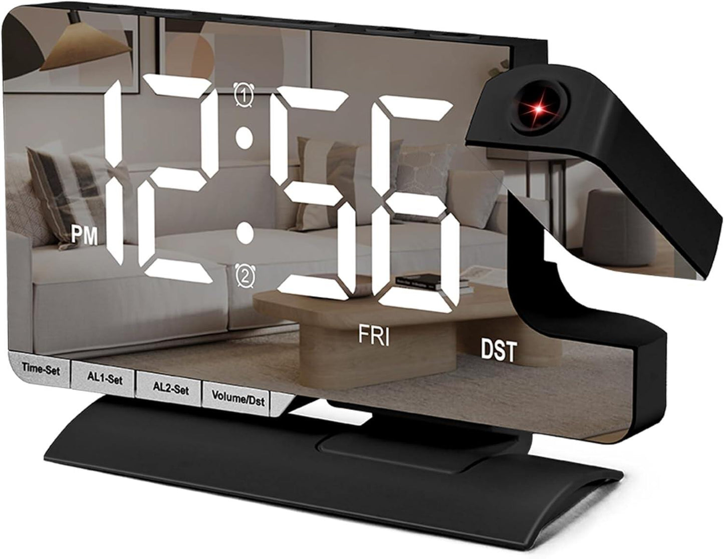 Digital Clock,Alarm Clock Bedside with Projection