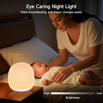 Tyute Baby Night Light, Nursery Night Lamp with 8 RGB Colors Changing