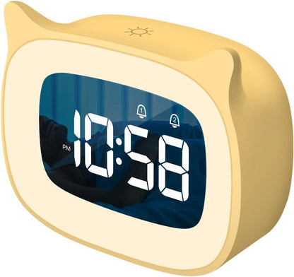 Kids Alarm Clock with Night Light & 18 Ringtones