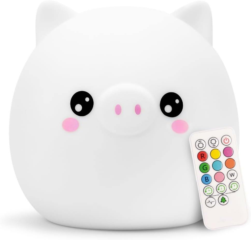 Lumipets Clive The Cat Squishy Silicone Night Light for Kids