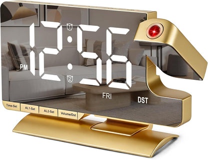 Digital Clock,Alarm Clock Bedside with Projection