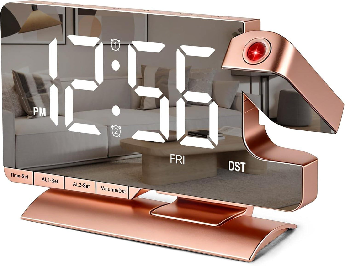 Digital Clock,Alarm Clock Bedside with Projection